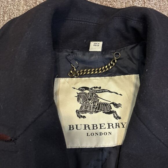 Burberry Brit Cashmere wool coat (missing Buttons) See All Photos -Made Bosnia - Picture 7 of 16